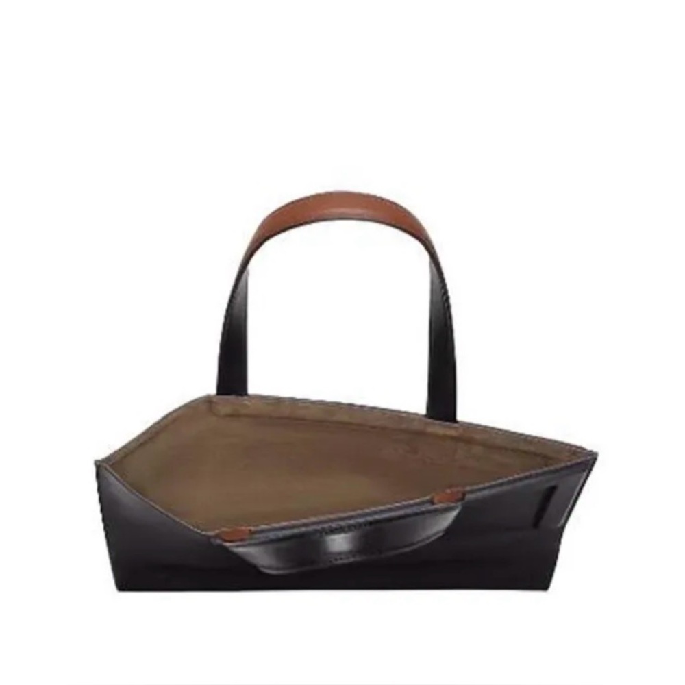 Fendi Tan/black Leather Tote with Top Handles - Picture 6 of 6